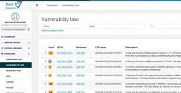 Sample query TrustSource Vulnerbaility Lake